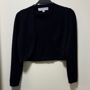 Carolina Herrera Black Cashmere Women's Shrug